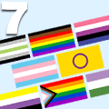 day 7: 8 Pride Flag Shirt-motifs