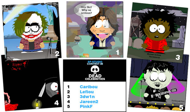 Contest winners - Dead Celebtrities